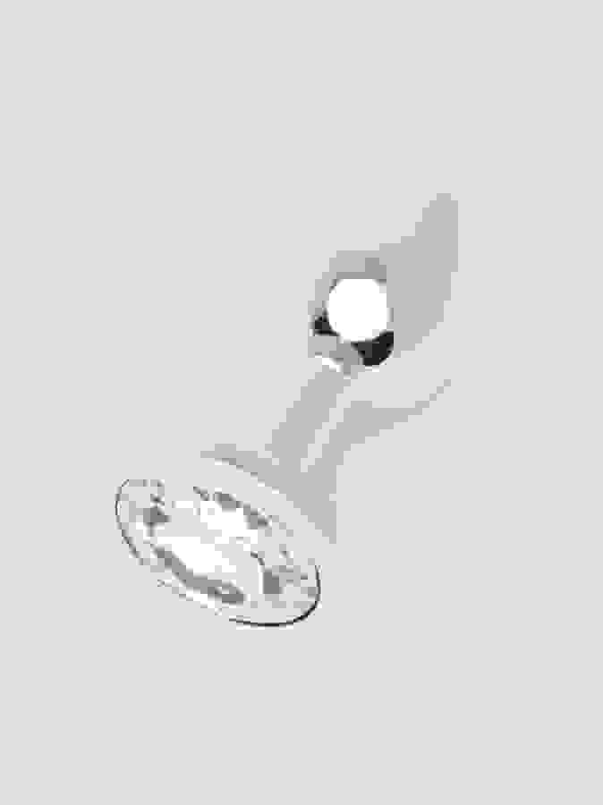 Lovehoney Clear Jewelled Metal Butt Plug, Silver, hi-res